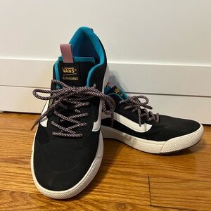 Vans Ultrarange Black and Blue Sneakers
